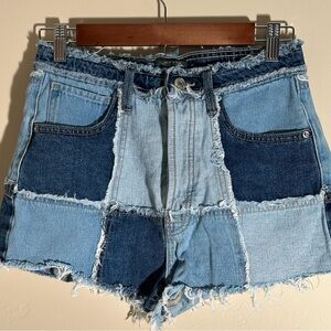 Wild Fable Patchwork Jean Shorts - Size 2, 2” Inseam